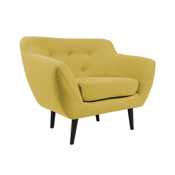 Żółty fotel Mazzini Sofas Piemont-image-1
