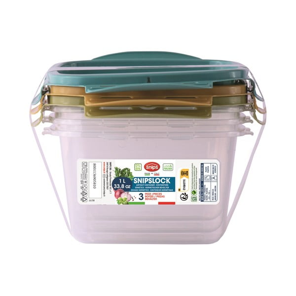 Pojemniki na żywność 3 szt. Snipslock – Snips-image-4