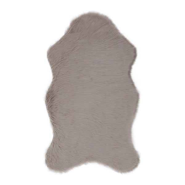 Szary dywan ze sztucznej skóry Pelus Grey, 90x150 cm