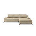 Beżowy rozkładany narożnik Windsor & Co Sofas Planet, prawostronny
