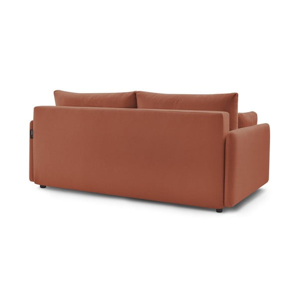 Pomarańczowa rozkładana sofa 211 cm Marcel – Bobochic Paris-image-4