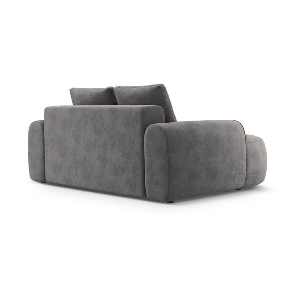 Szara aksamitna sofa 175 cm Linz – Cosmopolitan Design-image-3