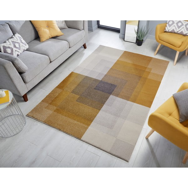 Szaro-żółty dywan Flair Rugs Plaza, 120x170 cm-image-1