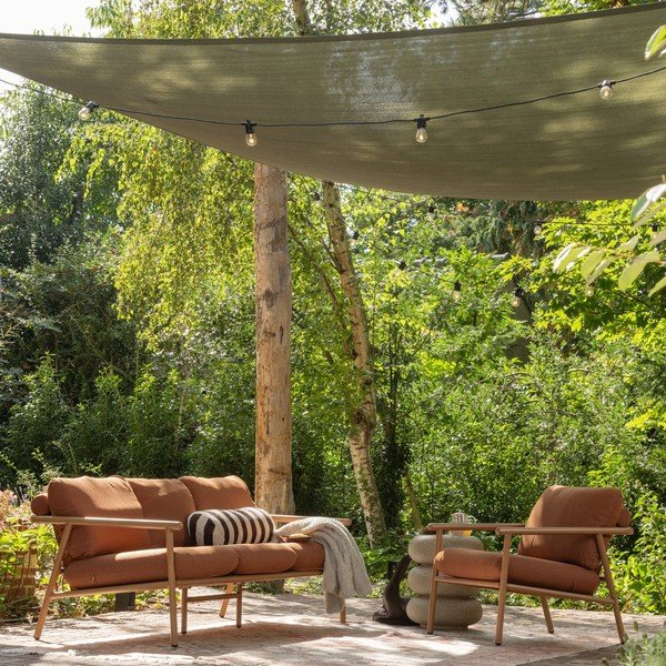 Okrągły stolik ogrodowy w dekorze kamienia ø 40 cm Laurel – WOOOD-image-2