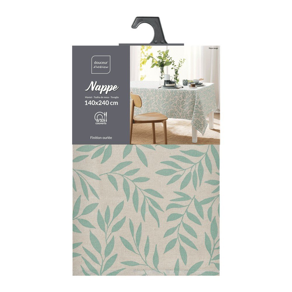 Obrus odpowiedni do prania 140x240 cm Naya – douceur d'intérieur