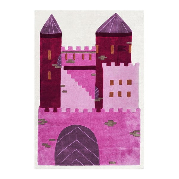 Dywan dziecięcy Happy Rugs Pink Castle, 120x180 cm