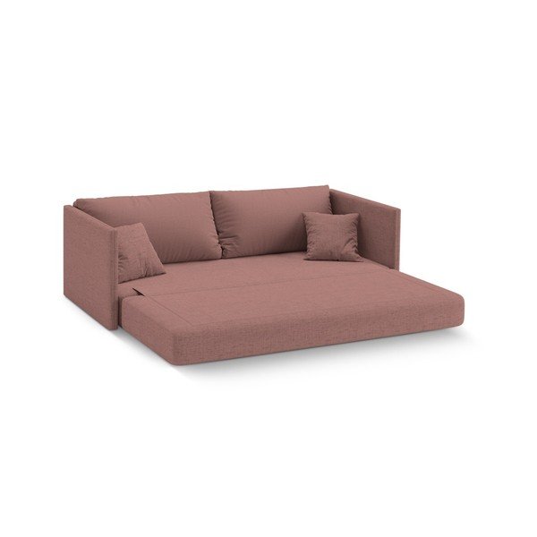 Różowa rozkładana sofa z tkaniny szenilowej 209 cm Shannon – Cosmopolitan Design-image-2