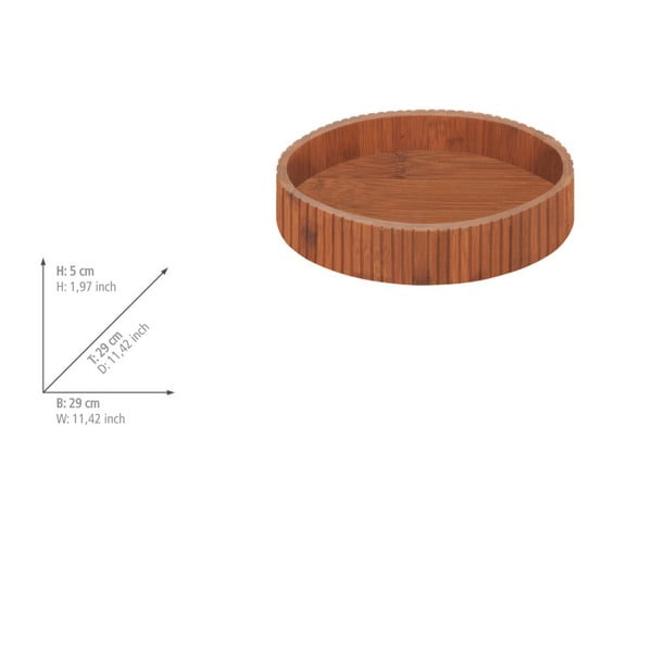 Obrotowy bambusowy organizer na przyprawy ø 29 cm Mera – Wenko-image-1