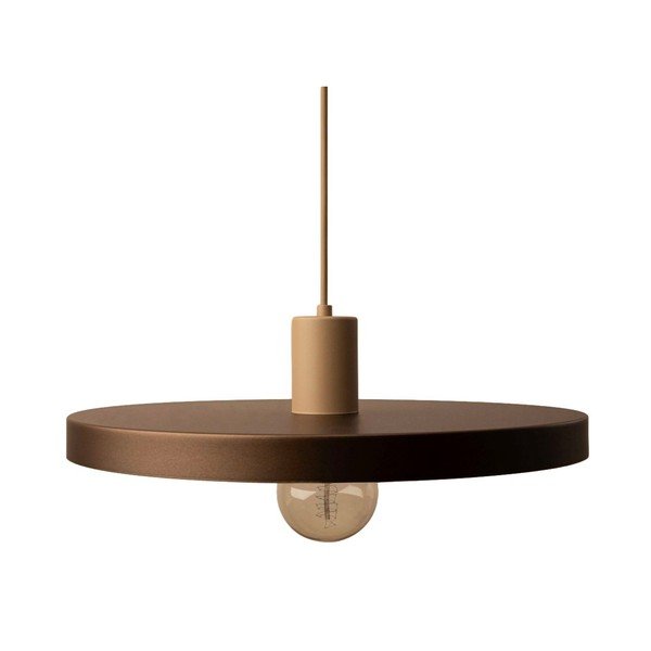 Jasnobrązowa metalowa lampa wisząca ø 40 cm Ori – Micadoni 