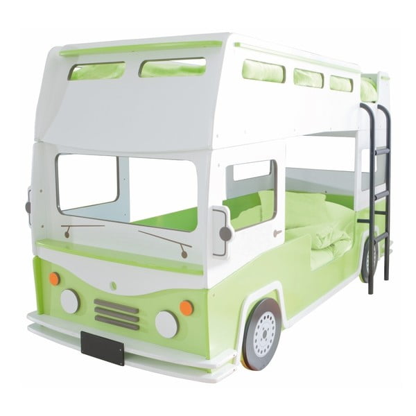 Łóżko dziecięce w kształcie autobusu Demeyere Crazy Bus, 90x200 cm