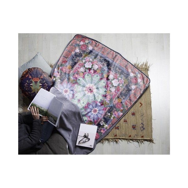 Koc Madre Selva Tierra Flower Mandalas, 130x170 cm-image-1
