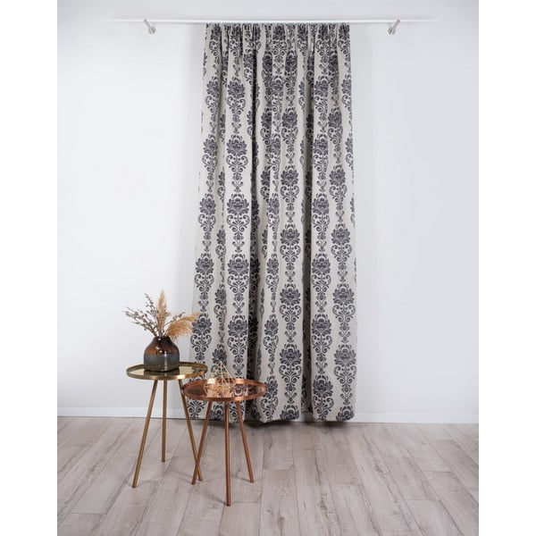 Szaro-beżowa zasłona 210x245 cm Impozant – Mendola Fabrics