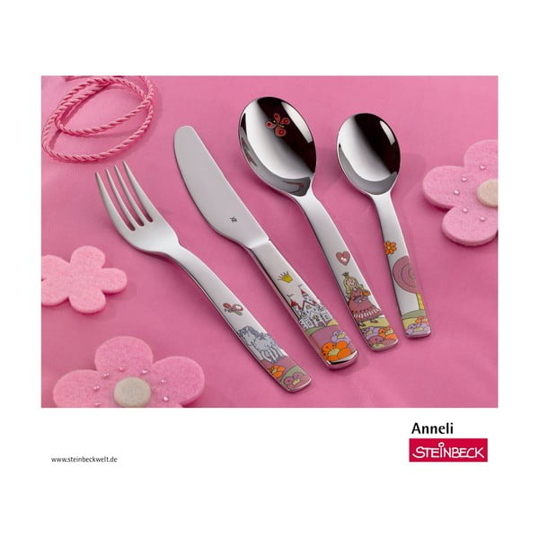 Zestaw 4 sztućców dla dzieci ze stali nierdzewnej WMF Anneli-image-2