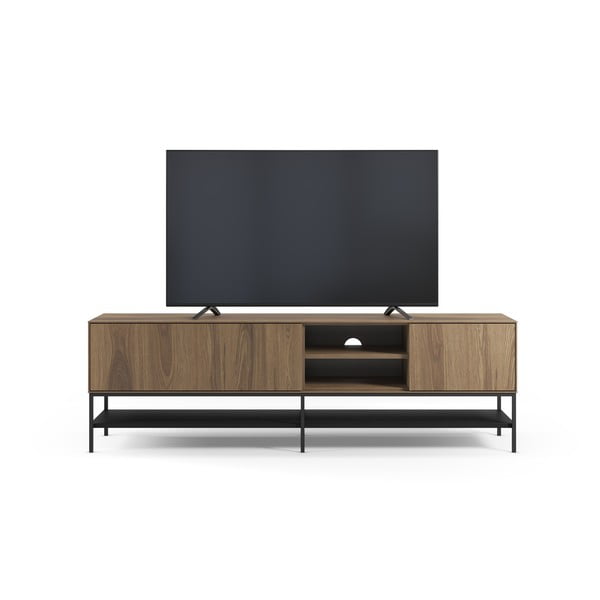 Szafka pod TV w dekorze dębu w naturalnym kolorze 180x55x35 cm Amira – Marckeric-image-4