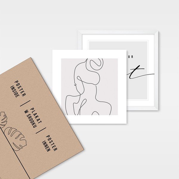 Plakaty z ramą zestaw 4 szt. 32x32 cm  -image-1