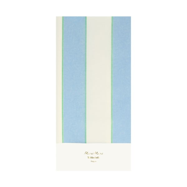 Obrus 137x259 cm Pale Blue Stripe – Meri Meri