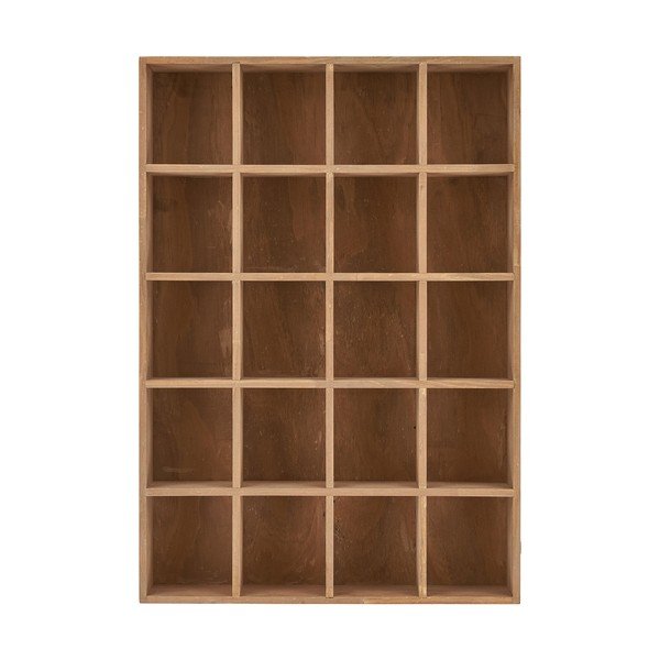 Wielopoziomowa półka z litego drewna sosnowego w naturalnym kolorze 44 cm Moss – House Nordic