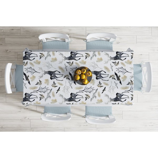Świąteczny obrus z domieszką bawełny Minimalist Cushion Covers Winter Forest, 140x180 cm-image-1