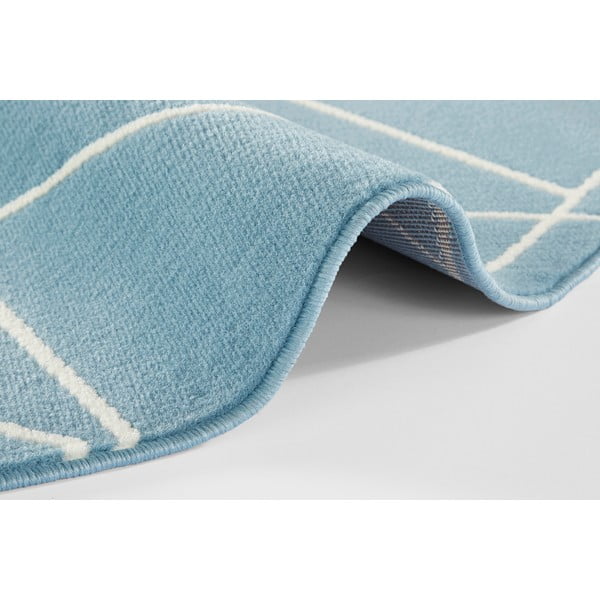 Niebieski dywan Ragami Velvet, ø 140 cm-image-2