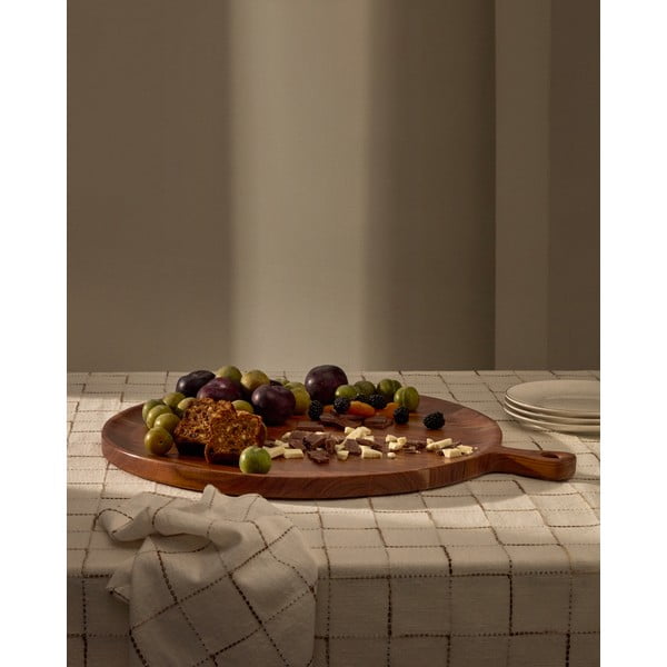Drewniana deska do serwowania ø 50 cm Eitene – Kave Home-image-1
