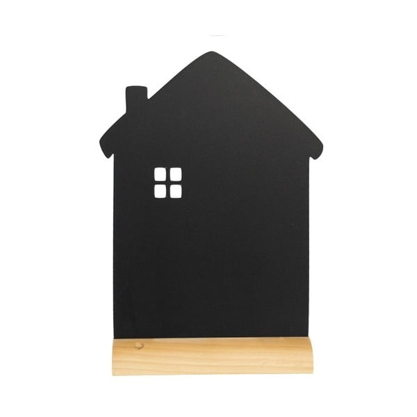 Tablica do pisania na drewnianym stojaku z kredowym flamastrem Securit® Silhouette House,