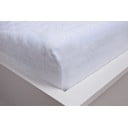 Białe prześcieradło z mikropluszu z gumką 180x200 cm – Jerry Fabrics