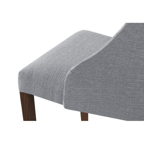 Jasnoszare krzesło z ciemnobrązowymi nogami Ted Lapidus Maison Absolu-image-3