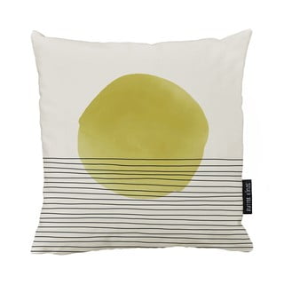 Beżowo-żółta bawełniana poduszka dekoracyjna Butter Kings Rising, 50x50 cm