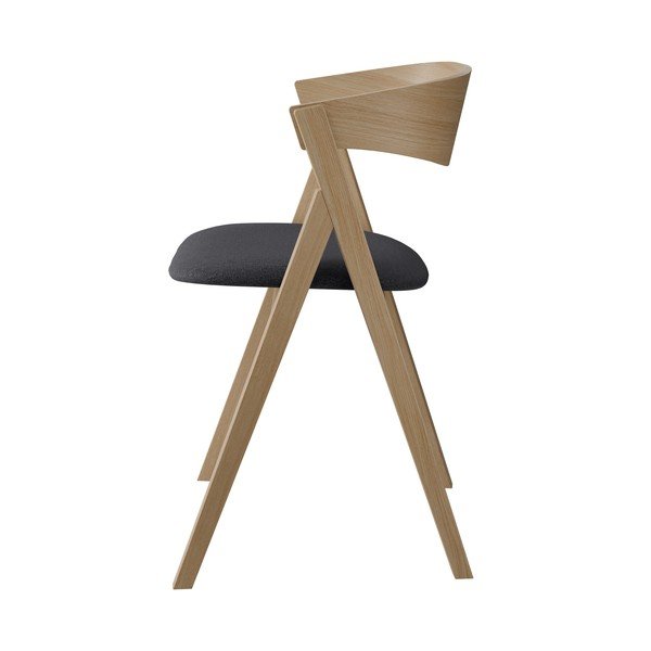 Ciemnoszaro-naturalne krzesło z litego drewna dębowego City – Hammel Furniture-image-3