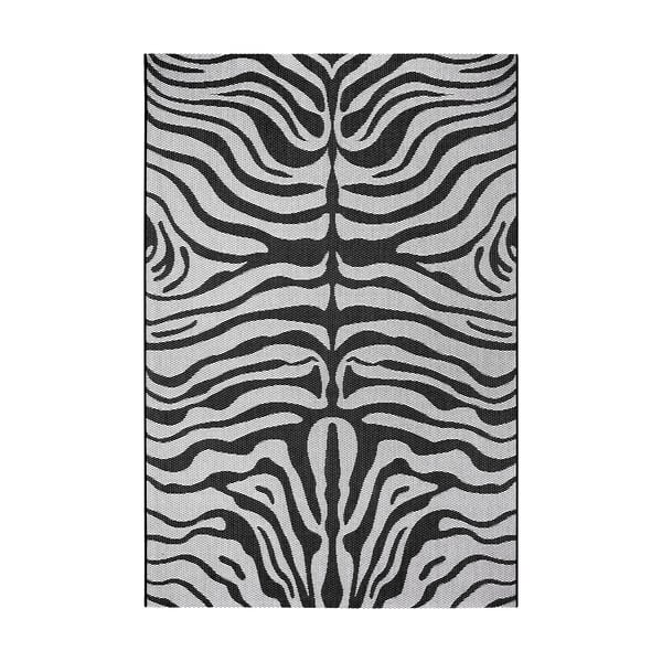 Czarno-szary dywan odpowiedni na zewnątrz Ragami Safari, 120x170 cm