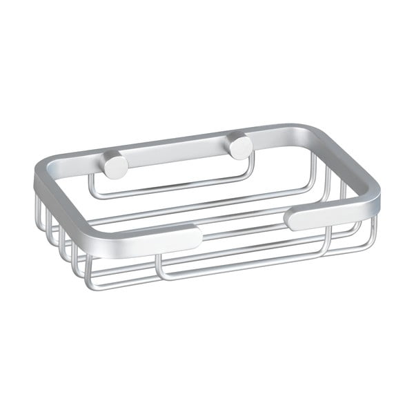 Ścienna mydelniczka w kolorze srebra Wenko Gomo-image-2