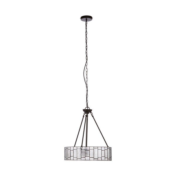 Metalowa lampa wisząca ze szklanym kloszem ø 46 cm Waldorf – Premier Housewares