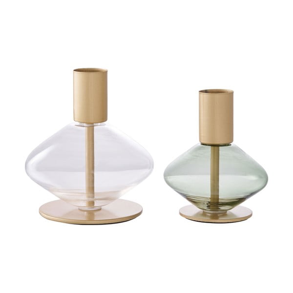 Szklane świeczniki zestaw 2 szt. – House Nordic