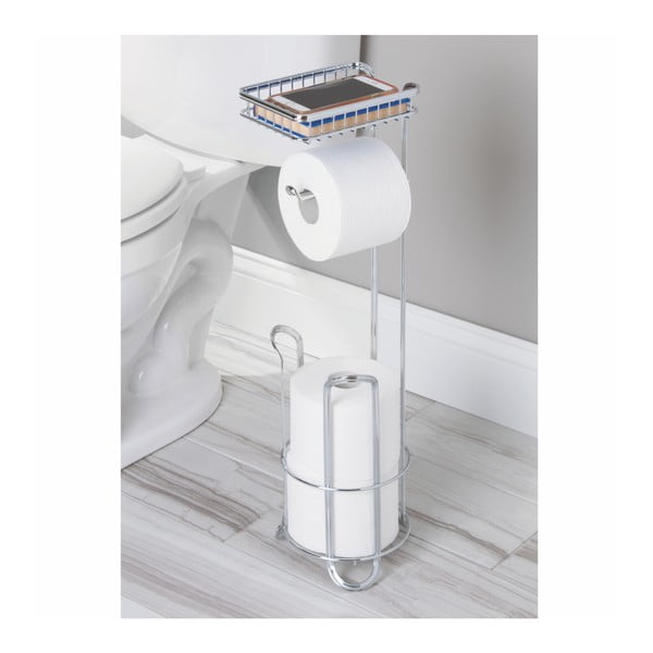Stojak na papier toaletowy InterDesign York Lyra, wys. 61 cm-image-2