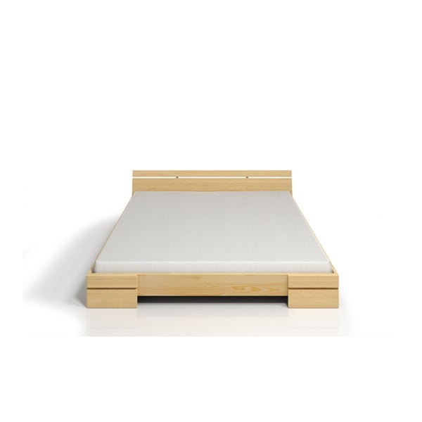 Łóżko 2-osobowe z drewna sosnowego SKANDICA Sparta, 140x200 cm-image-1