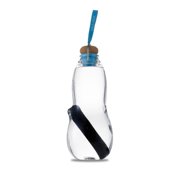 Niebieska butelka filtrująca z aktywnym węglem Black + Blum Eau Good, 800 ml