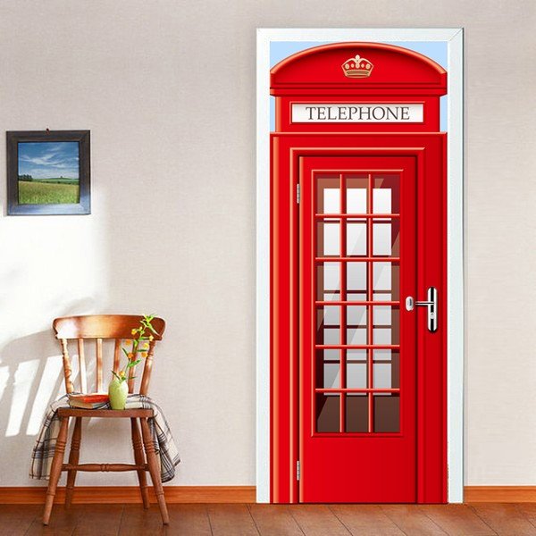 Tapeta na drzwi WALPLUS UK Telephone Booth, 88x200 cm-image-4