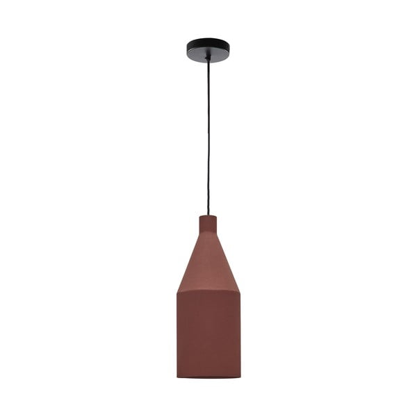Lampa wisząca w kolorze terakoty z metalowym kloszem ø 15 cm Peralta – Kave Home