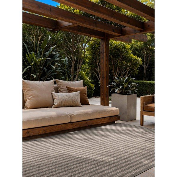 Szary/kremowy dywan odpowiedni na zewnątrz 160x230 cm Haringey Linley – Ted Baker-image-1