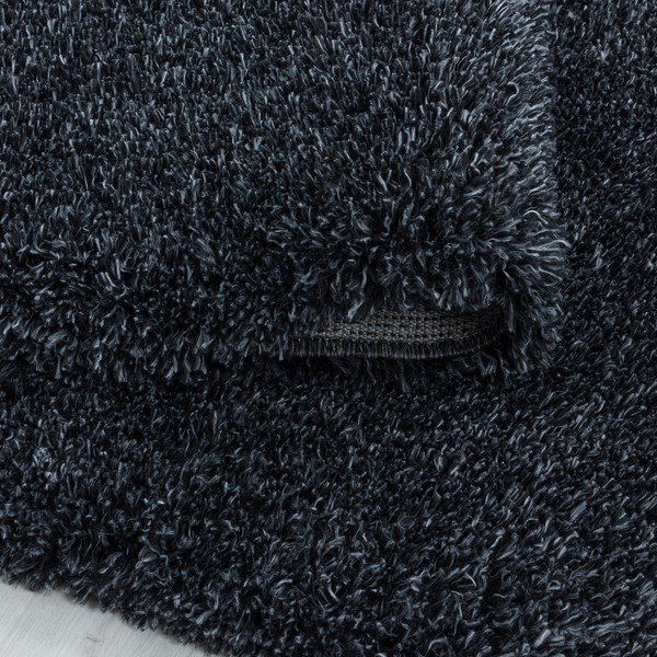 Antracytowy okrągły dywan ø 80 cm Fluffy – Ayyildiz Carpets-image-3