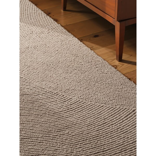 Beżowy wełniany chodnik tkany ręcznie 80x200 cm Eleni Light Beige – Hanse Home-image-3