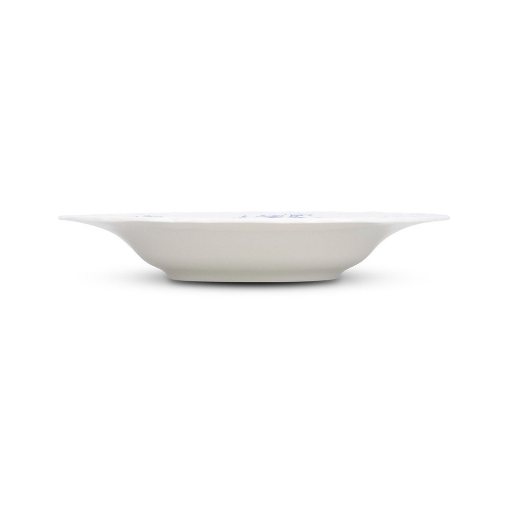 Biały/niebieski głęboki porcelanowy talerz ø 23,5 cm Retro – BonBistro (zdjęcie 8)