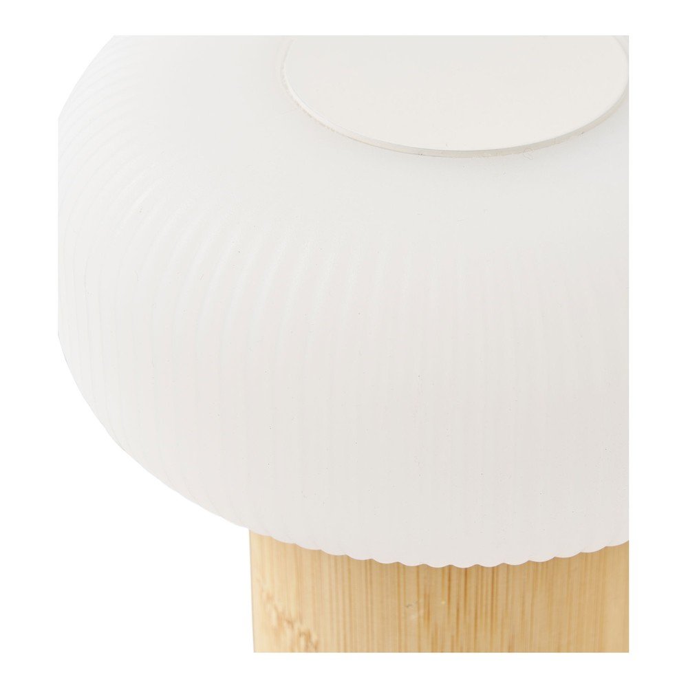 Biało-naturalna bambusowa lampa stołowa z plastikowym kloszem (wysokość 18 cm) Stafford – House Nordic (zdjęcie 8)