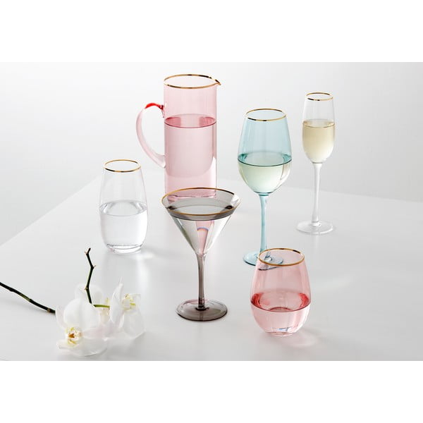 Różowa szklanka Ladelle Chloe, 600 ml-image-1