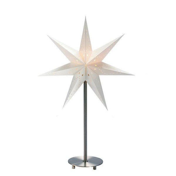 Biała dekoracja świetlna Markslöjd Saturnus, wys. 52 cm