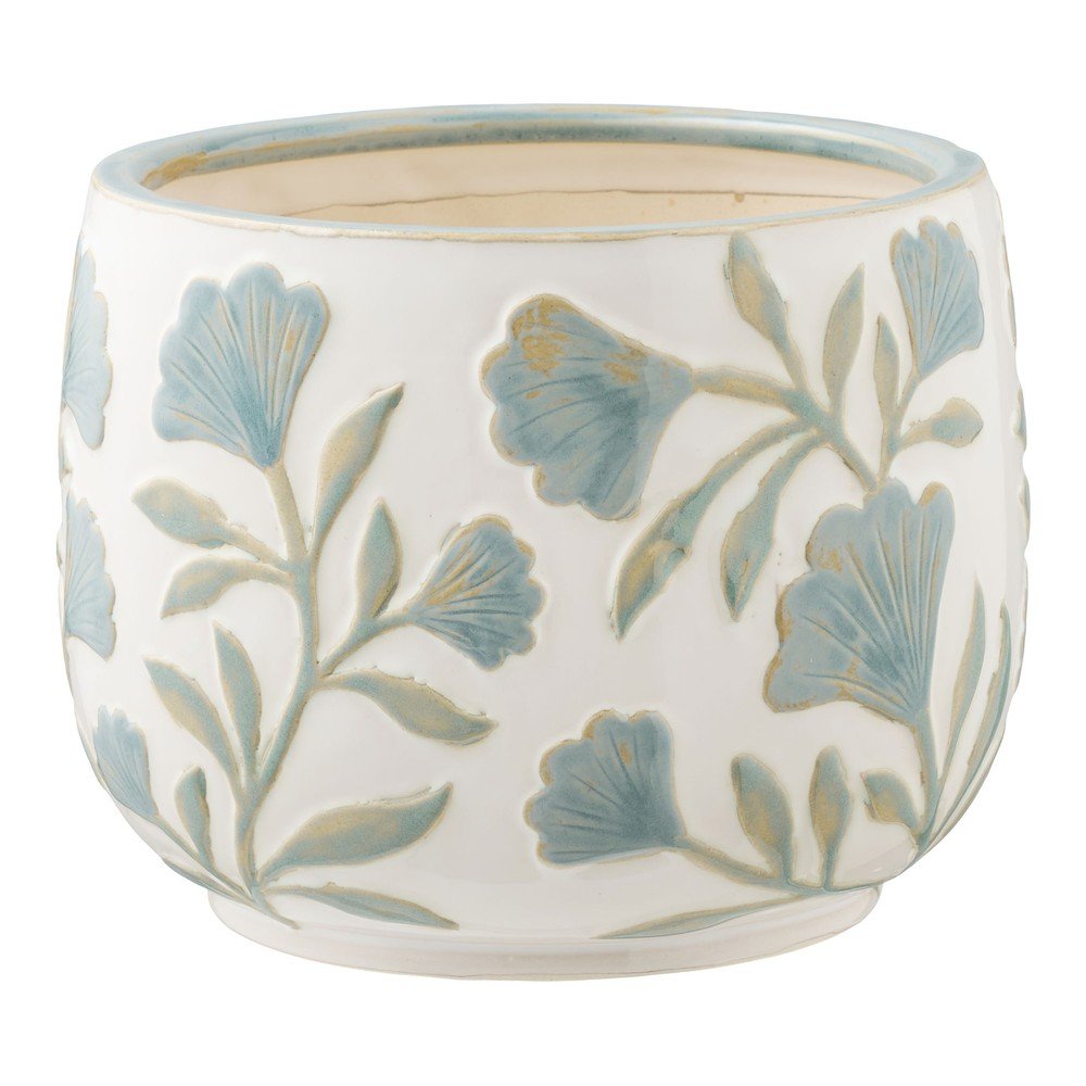 Ceramiczna ręcznie wykonana osłonka na doniczkę na zioła ø 22,5 cm – House Nordic