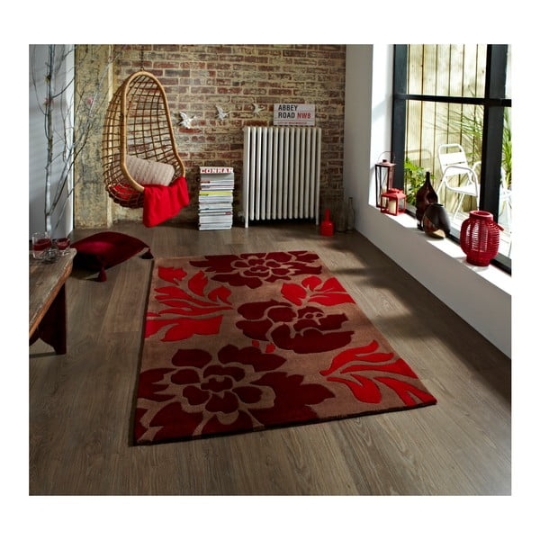 Brązowo-czerwony dywan Think Rugs Hong Kong, 150x230 cm
