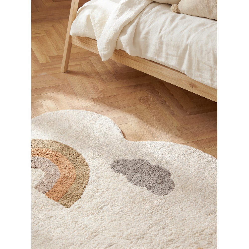 Kremowy bawełniany dywan dziecięcy odpowiedni do prania/tkany ręcznie 140x200 cm Snuggle Willy – Hanse Home (zdjęcie 6)