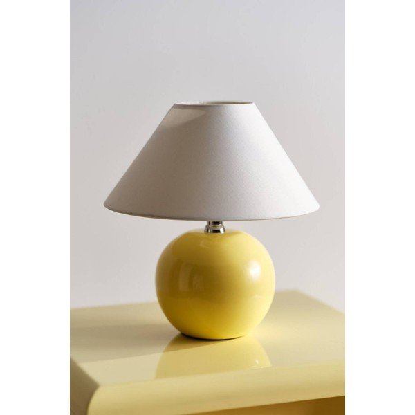 Żółta/kremowa lampa stołowa ceramiczna (wysokość 29 cm) Karamell – Jotex-image-2