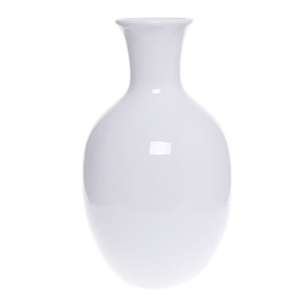 Biały wazon ceramiczny Ewax Tulip, wys. 30 cm